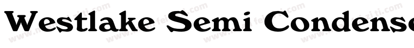 Westlake Semi Condensed Regular字体转换